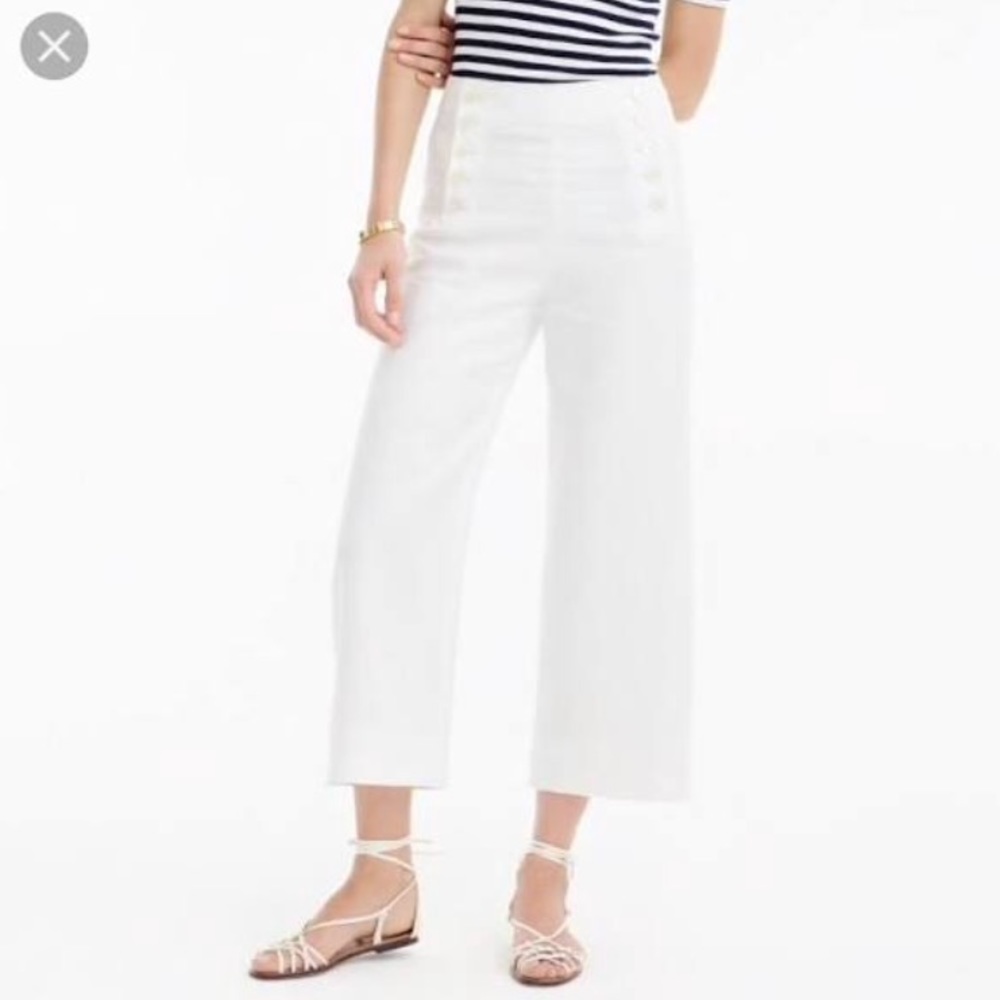 J Crew linen culottes